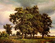 Georg-Heinrich Crola Oak Trees oil